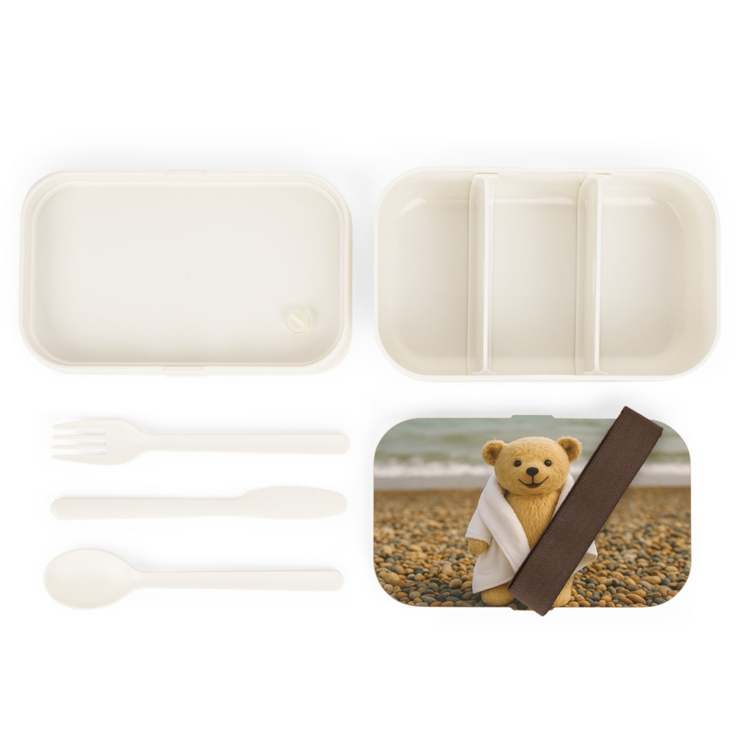 Teddy on Tour Bexhill Beach Bento Lunch Box