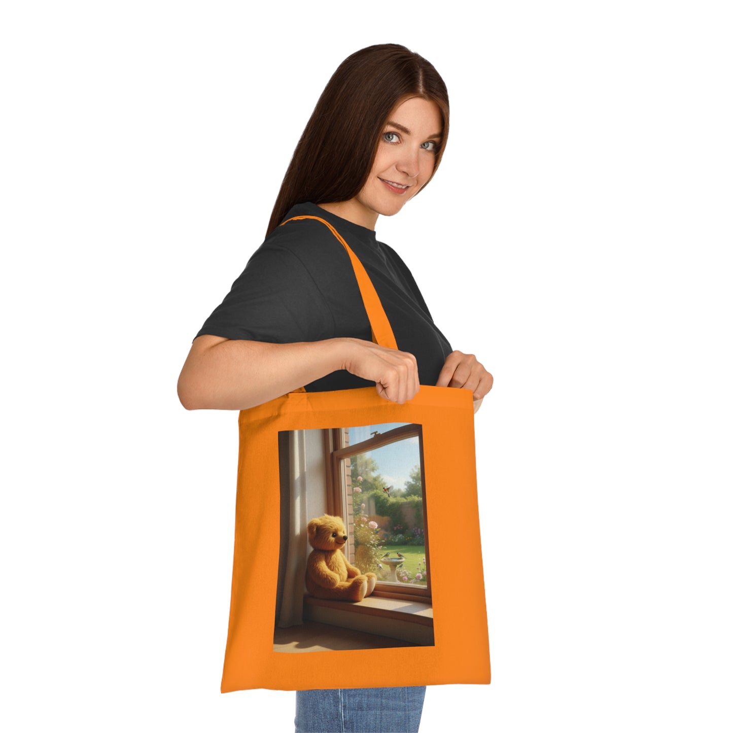 Teddy On Tour Cotton Tote Bag