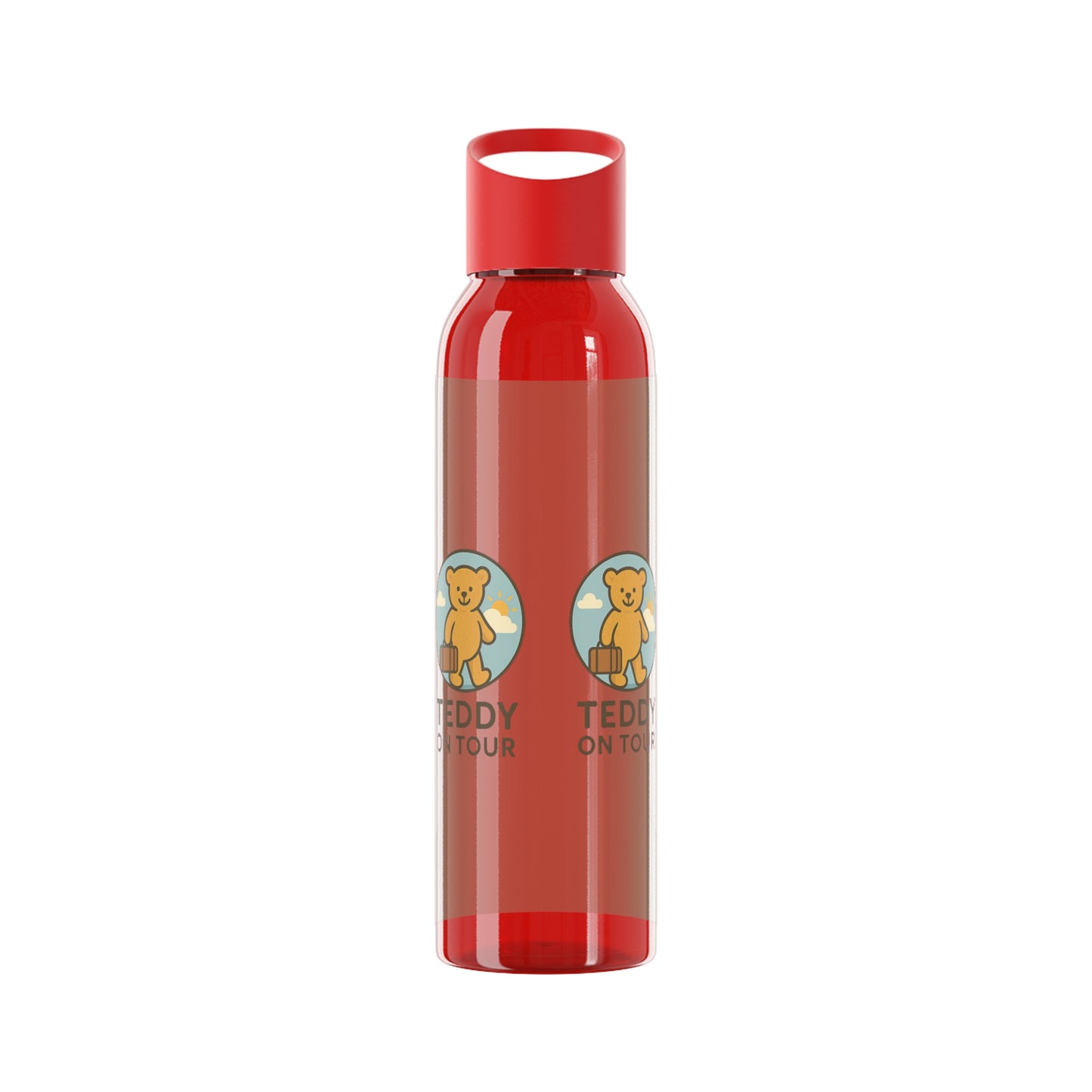 Teddy on Tour Gianni in Italy Sky Water Bottle