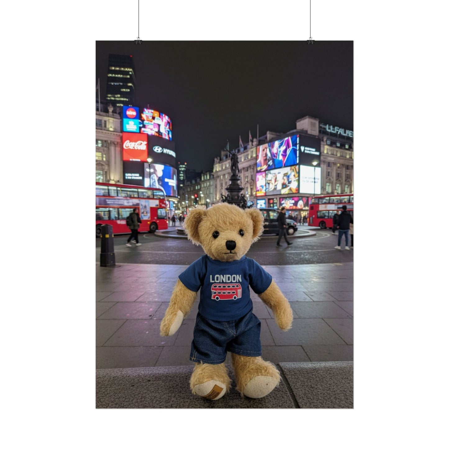 Teddy on Tour Ralphie in London Rolled Posters