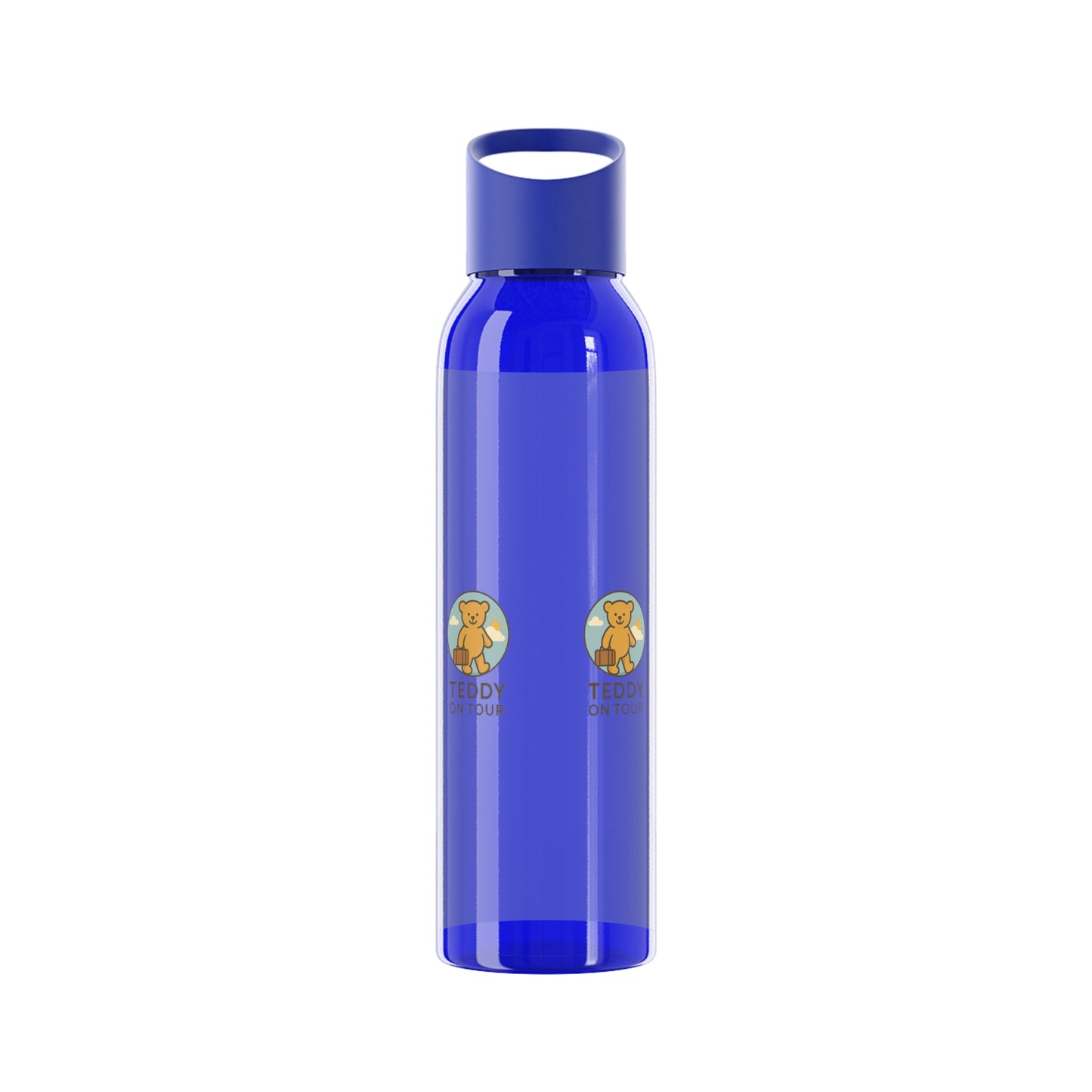 Teddy on Tour Fluffy in Newfoundland Sky Water Bottle