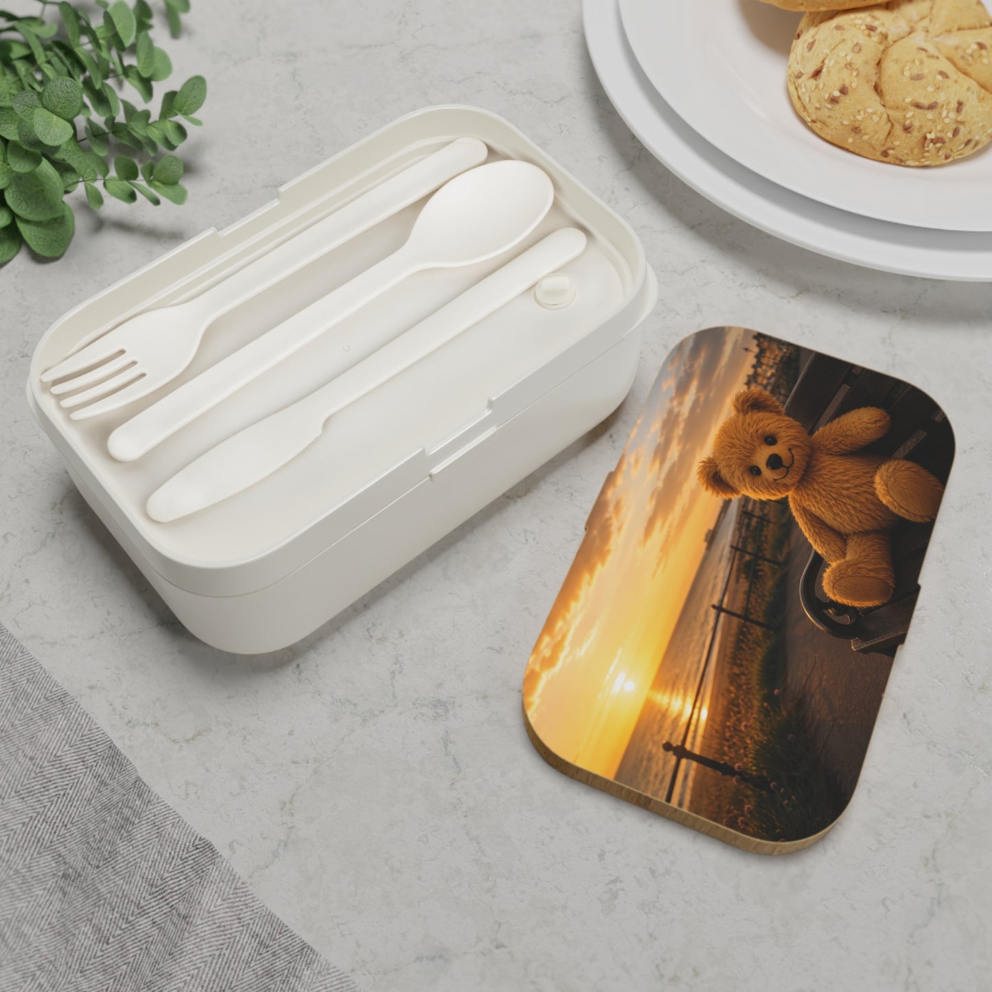 Teddy on Tour Teddy sunset Bento lunchbox ( find a matching water bottle )
