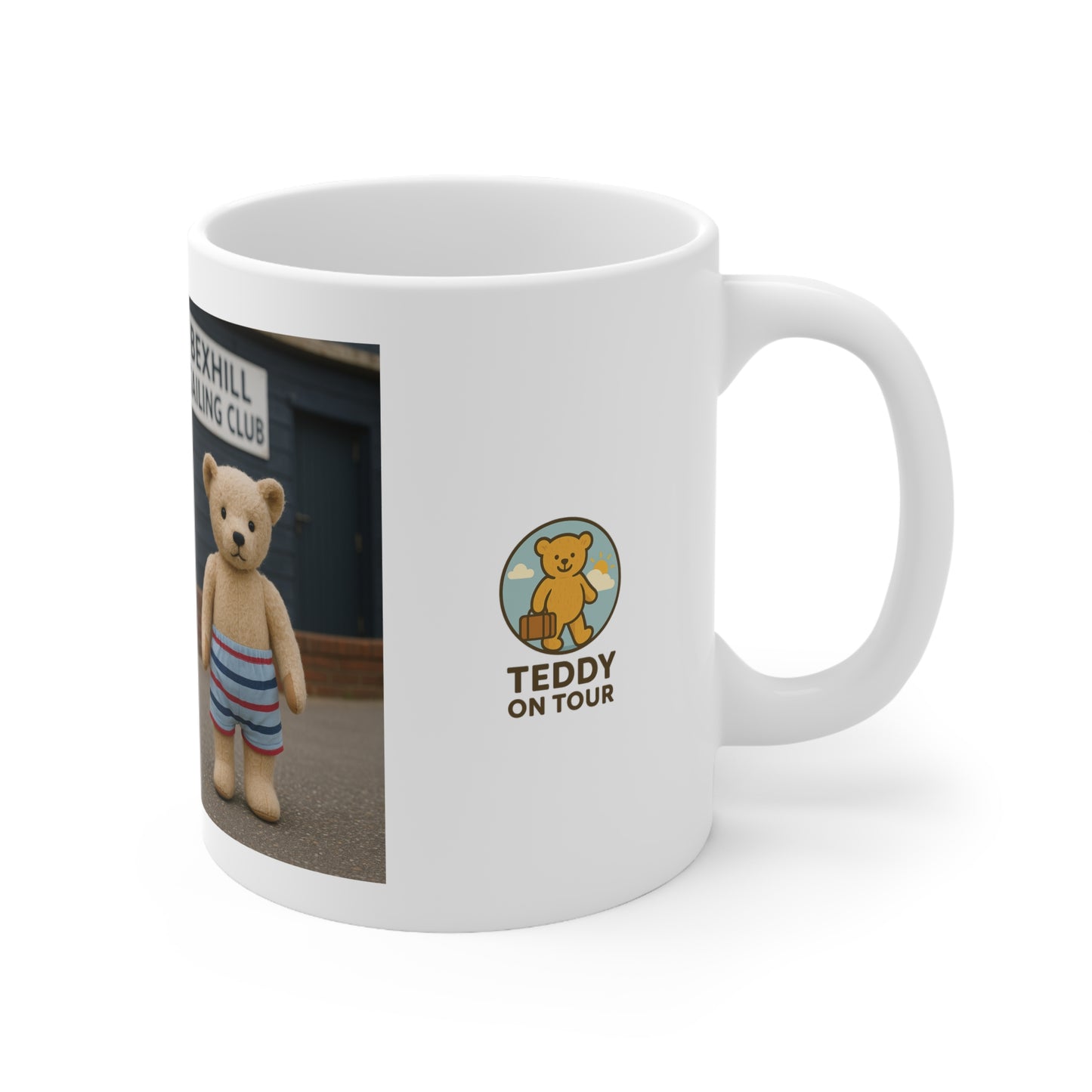 Teddy On Tour – Bexhill Sailing Club Ceramic Coffee Cup