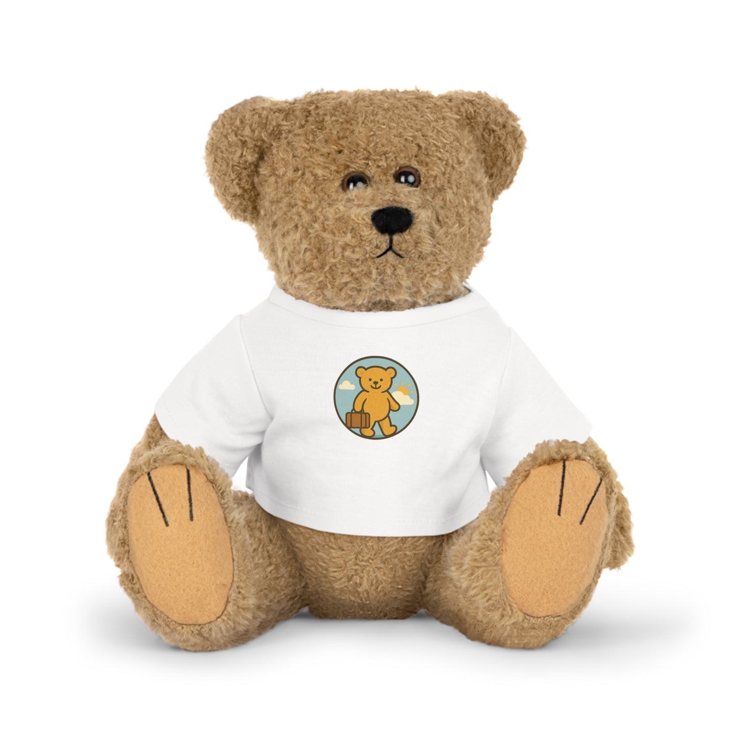 Teddy On Tour Logo Collection – Plush Toy with T-Shirt