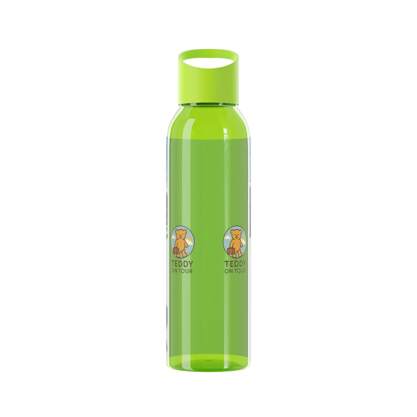 Teddy on Tour Octey and Elsie in Seefeld-in-Tirol Austria Sky Water Bottle