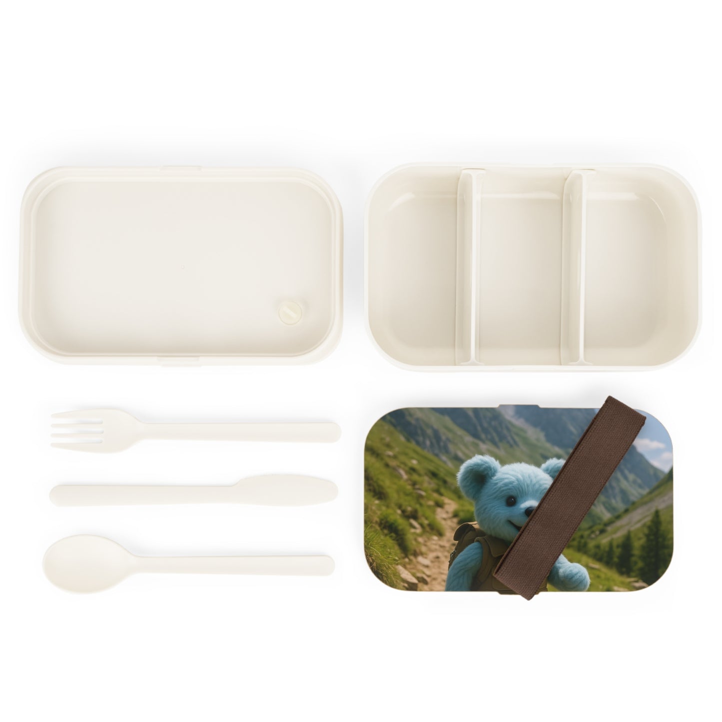 Teddy on Tour Indigo goes camping Bento Lunch Box