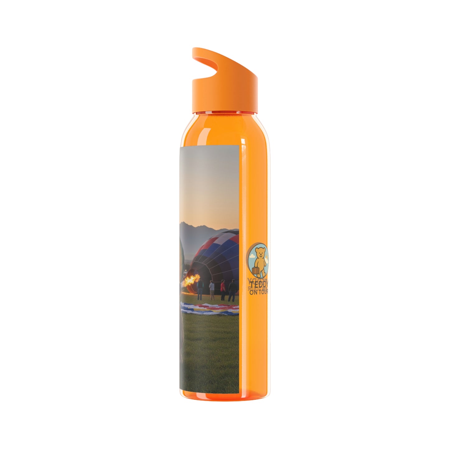 Teddy on Tour Daisy in Albuquerque Sky Water Bottle
