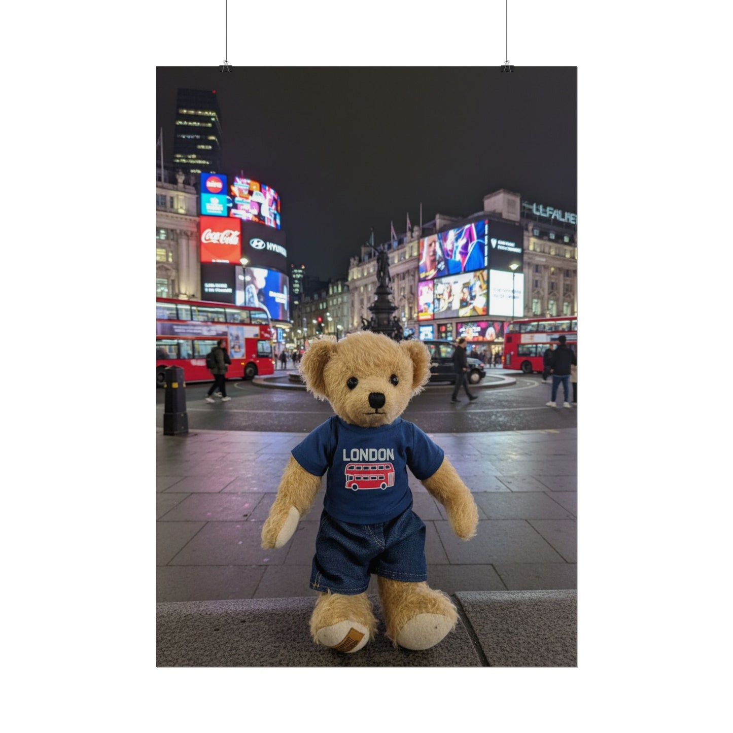Teddy on Tour Ralphie in London Rolled Posters