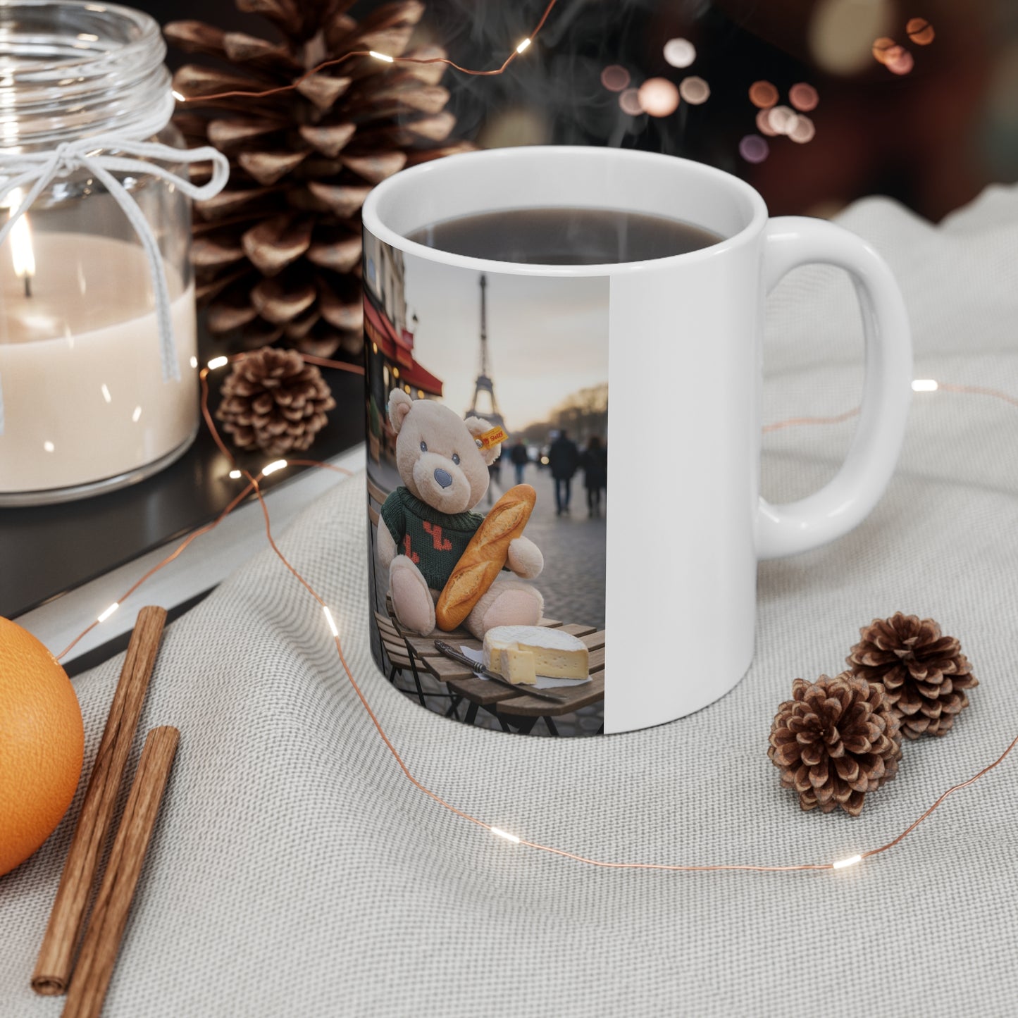 Teddy On Tour – Gilbert in Paris Ceramic Coffee Cup