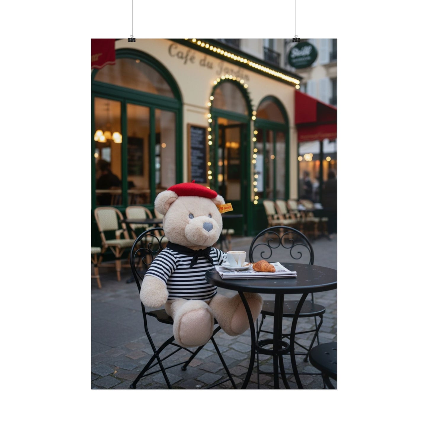 Teddy on Tour Gilbert in Paris Rolled Posters