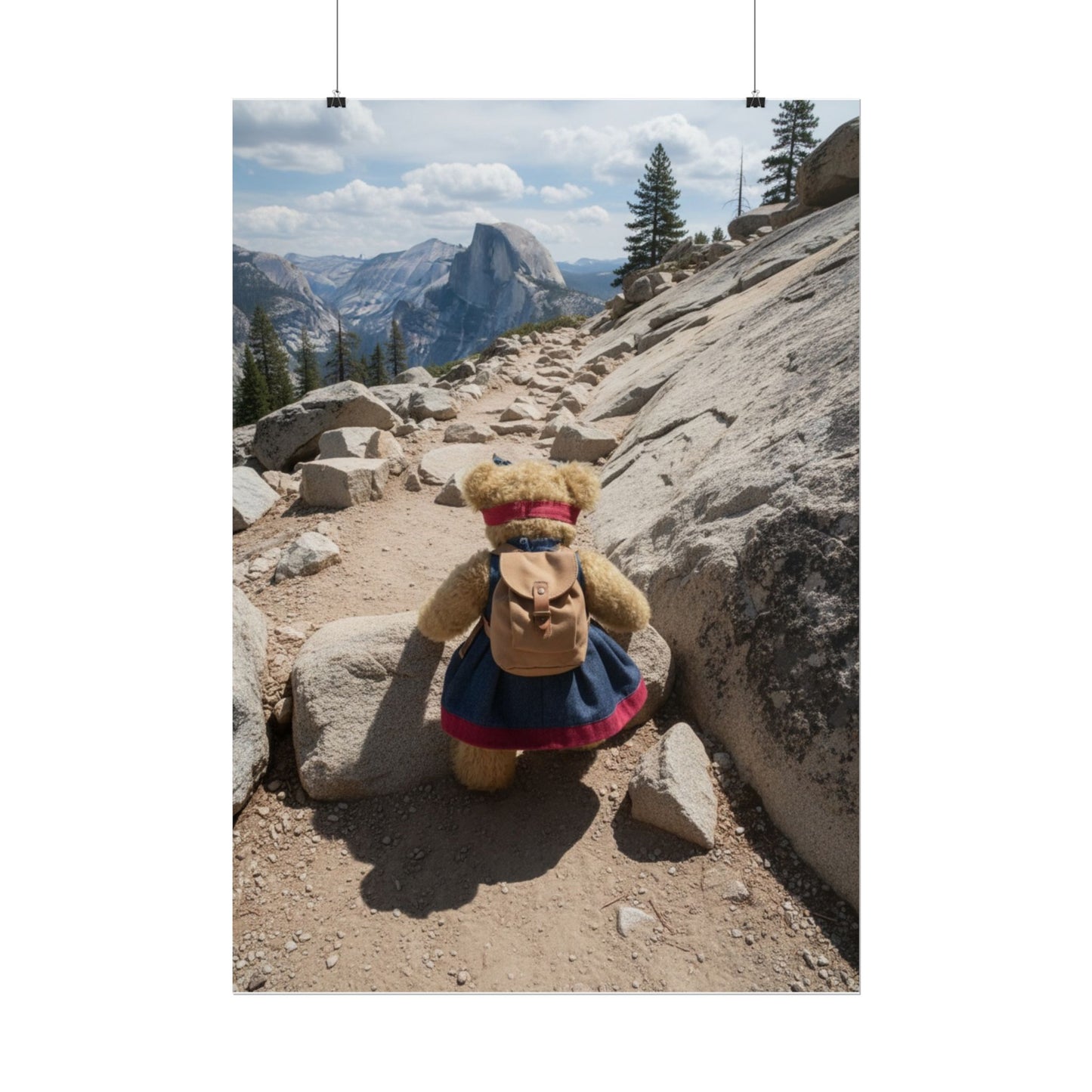 Teddy on Tour Daisy in Yosemite Park Rolled Posters