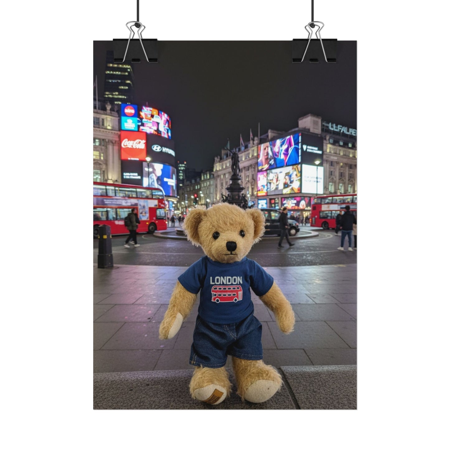 Teddy on Tour Ralphie in London Rolled Posters