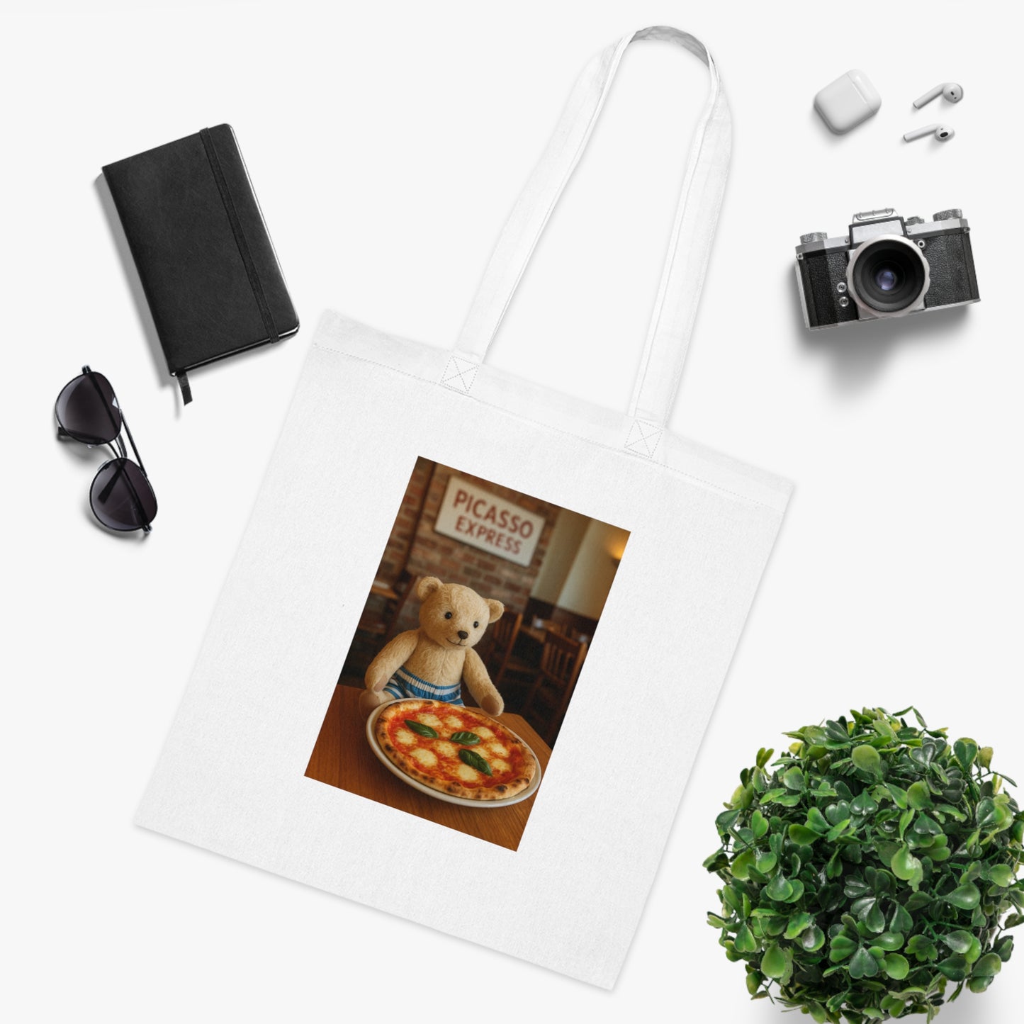 Teddy On Tour – Bexhill Picasso Express Cotton Tote Bag