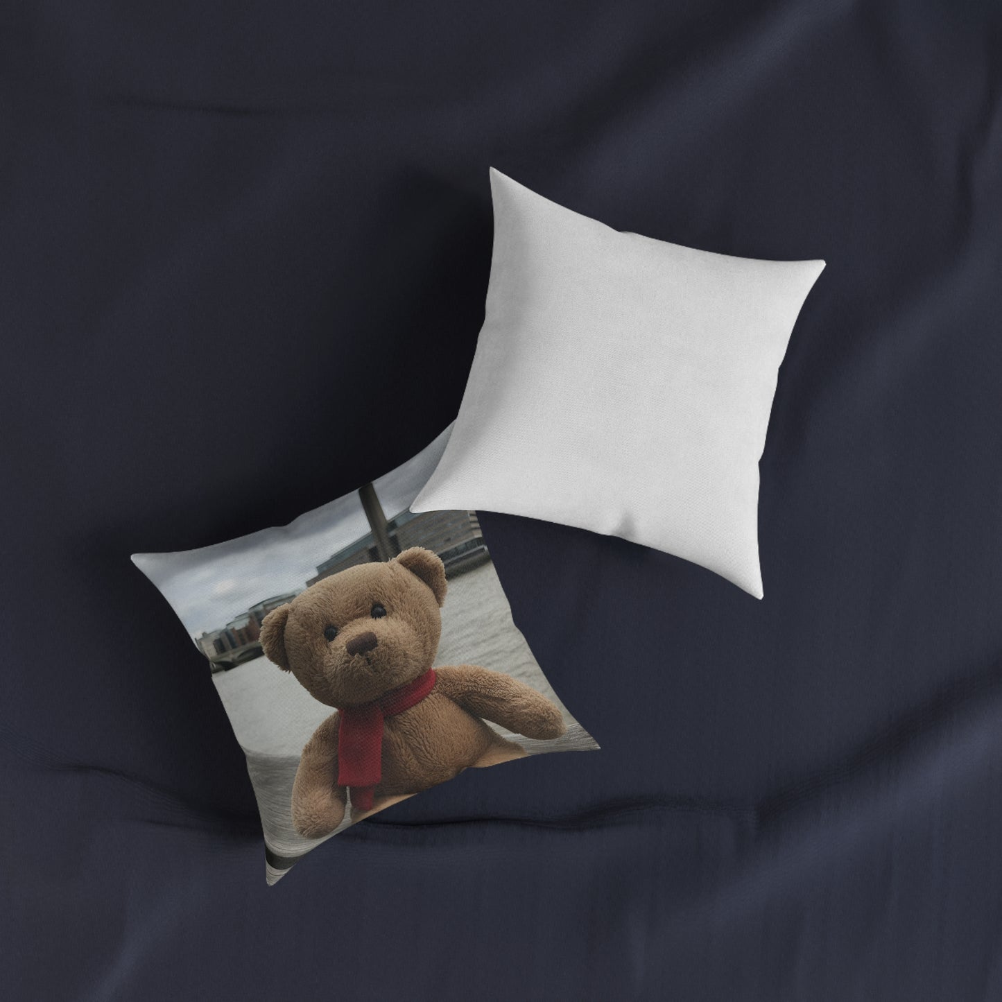 Teddy on Tour Offis at the Tate Modern Square Pillow