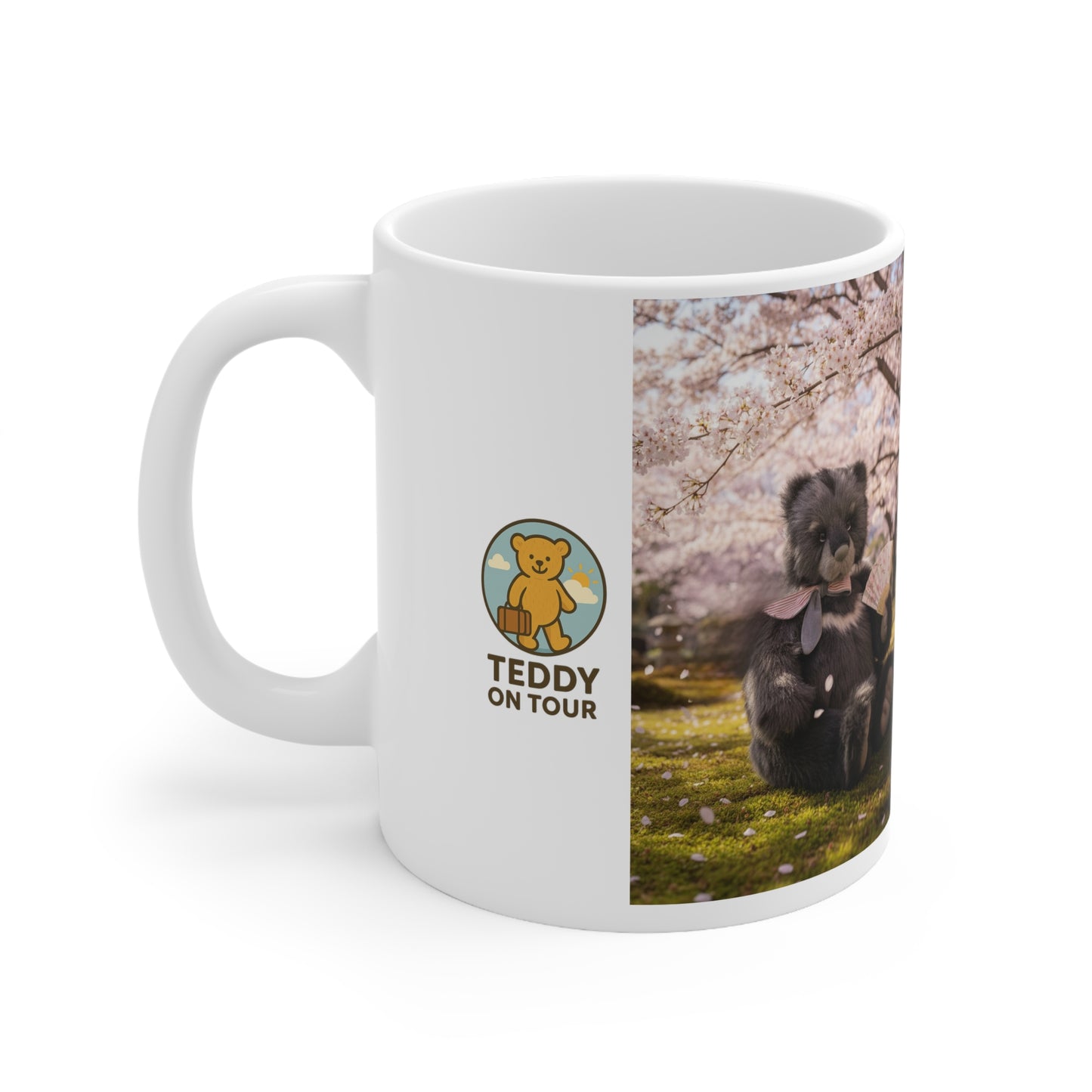 Teddy On Tour – Adventurer in Japan Ceramic Coffee Cup