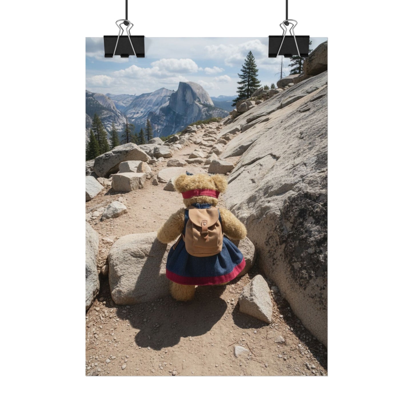 Teddy on Tour Daisy in Yosemite Park Rolled Posters