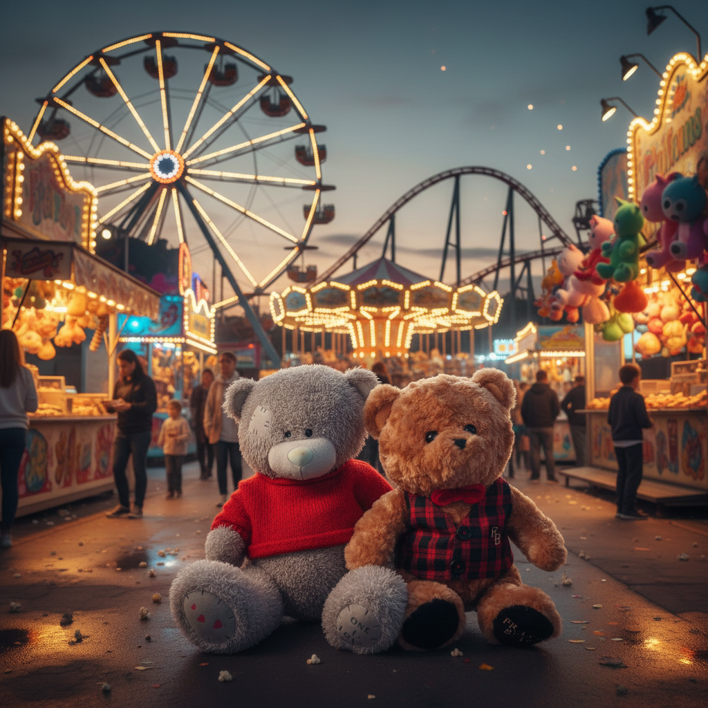 Jamie and Fraser on a Ferris Wheel