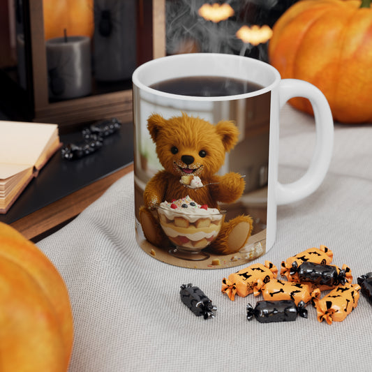 Teddy On Tour Teddy and Trifle Ceramic Mug