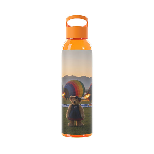 Teddy on Tour Daisy in Albuquerque Sky Water Bottle
