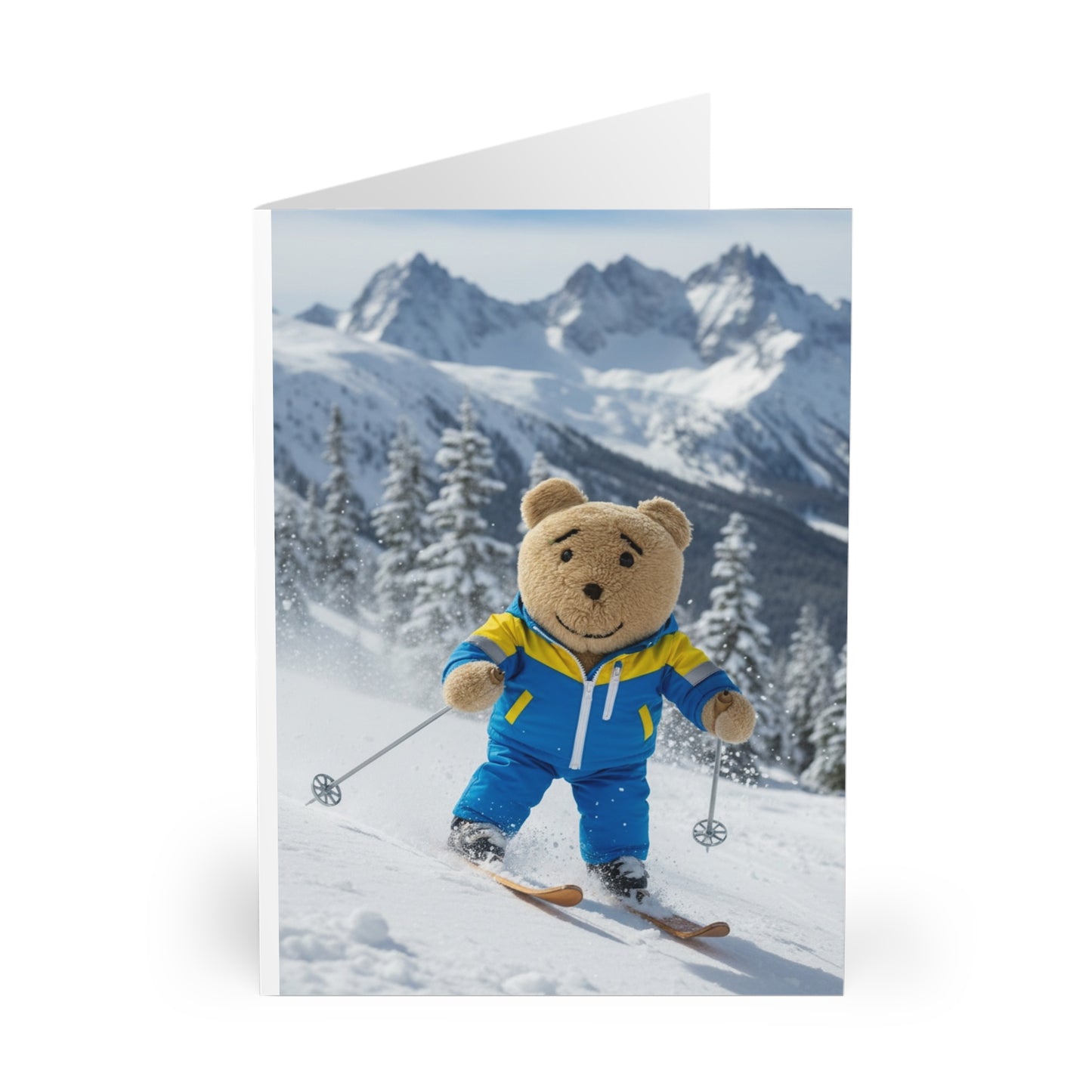 Teddy On Tour – Neville Christmas 5 Greeting Cards (5 Pack)