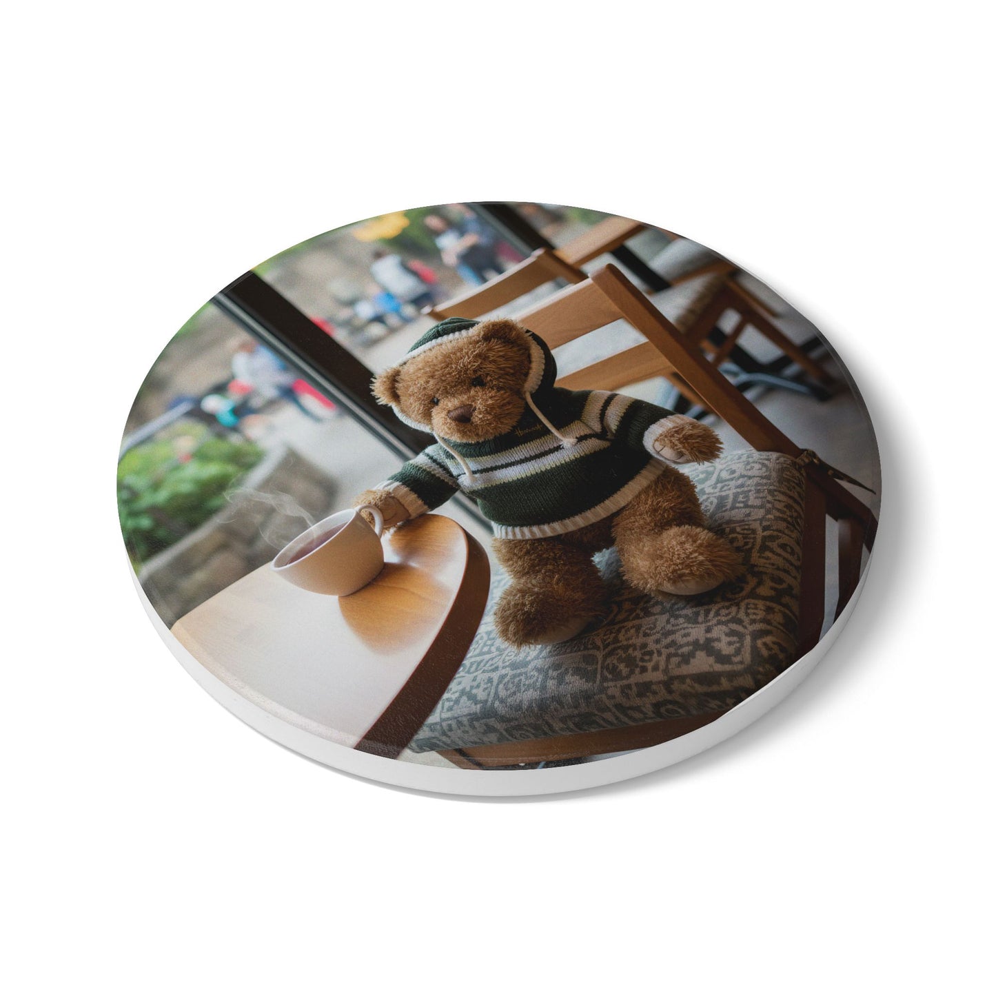 Teddy on Tour Harry at the Zoo Ceramic Coaster
