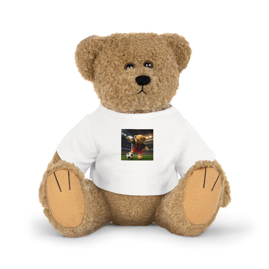 Teddy On Tour – Doudou Vieux goes to Wembley Plush Toy with T-Shirt