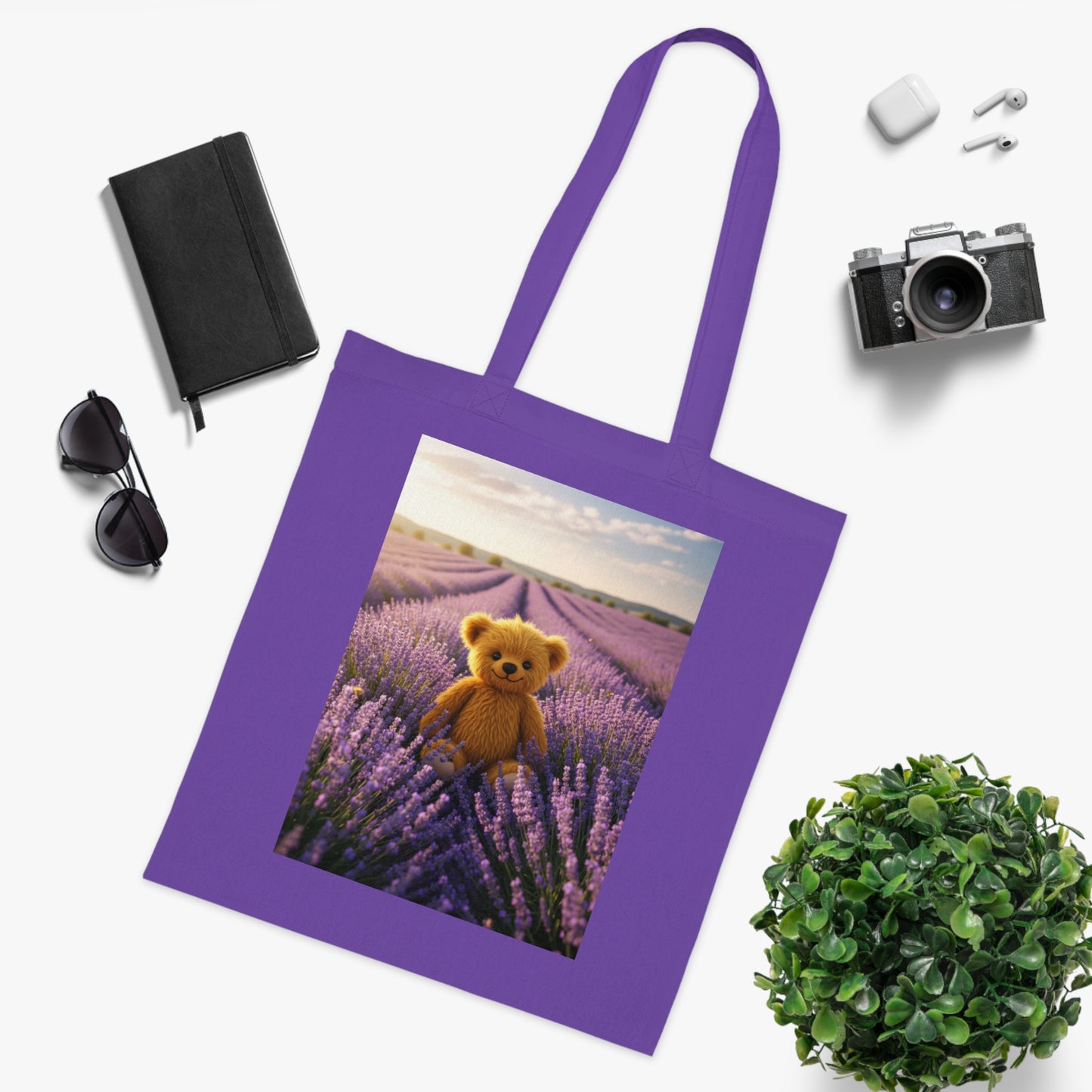 Teddy On Tour Cotton Tote Bag Picks