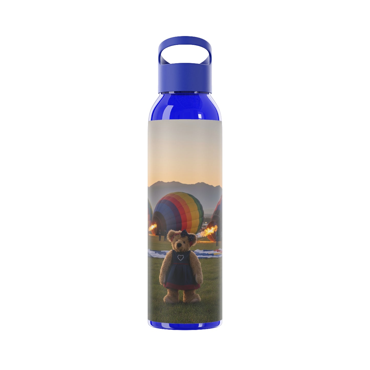 Teddy on Tour Daisy in Albuquerque Sky Water Bottle