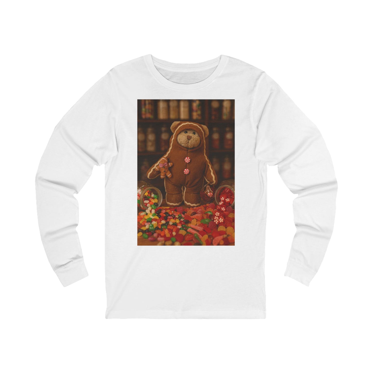 Teddy on Tour Ginger Decor Unisex Jersey Long Sleeve Tee