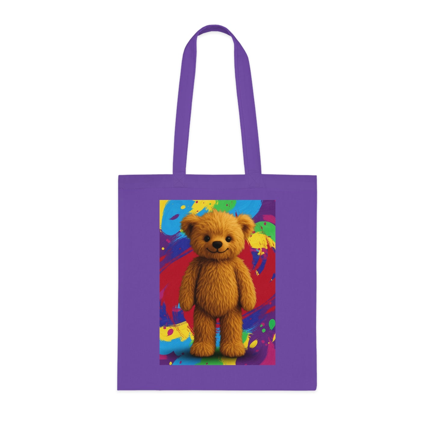 Teddy On Tour Cotton Tote Bag