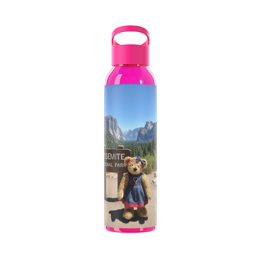 Teddy on Tour Daisy in Yosemite Sky Water Bottle