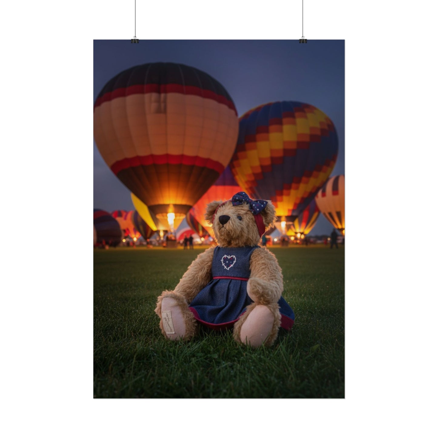 Teddy on Tour Daisy in Albuquerque Rolled Posters
