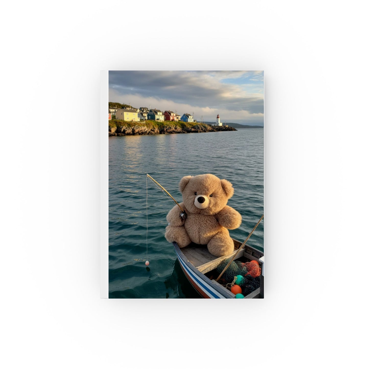 Teddy on Tour Fluffy in Newfoundland Hard Backed Journal