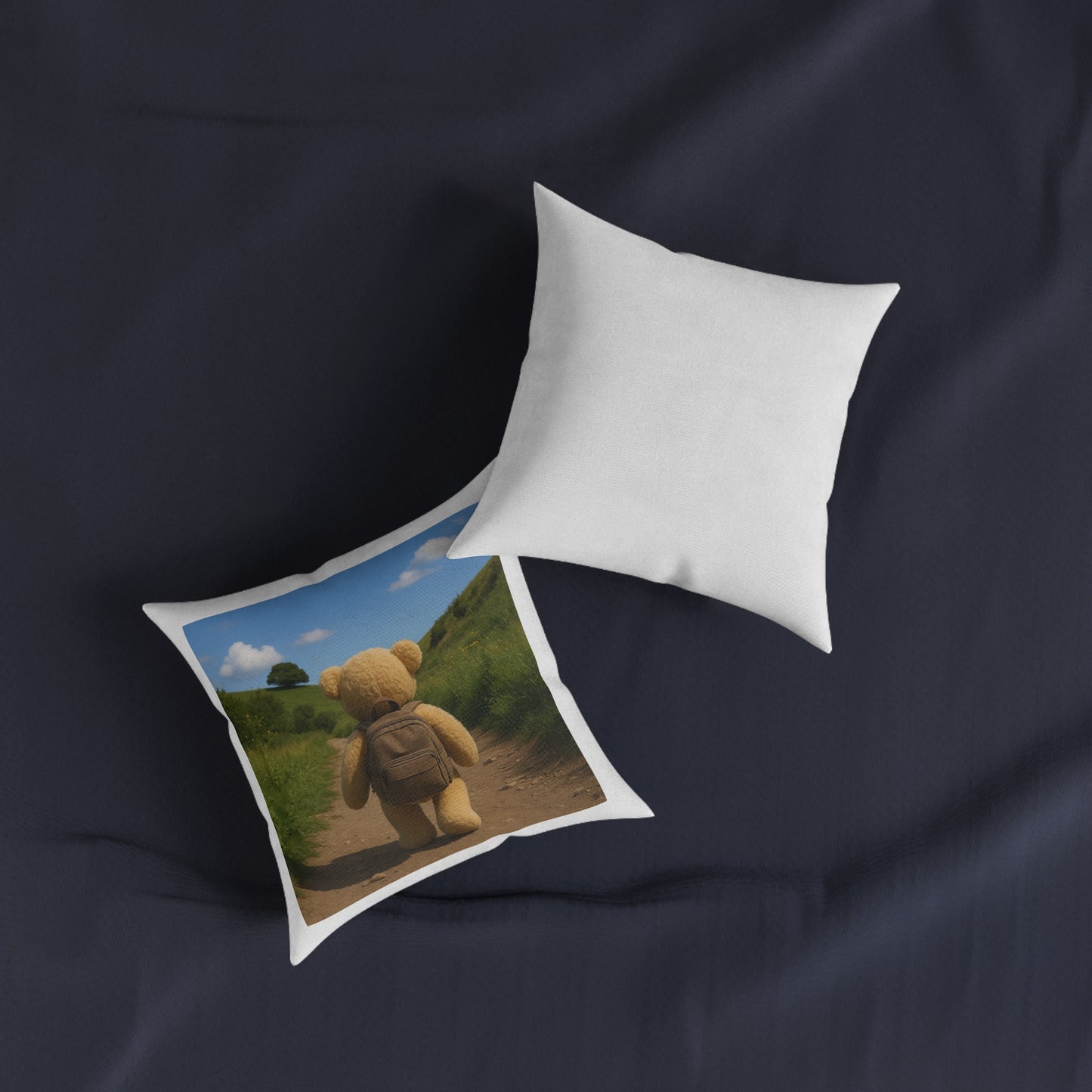 Teddy on Tour Adventure Square Pillow