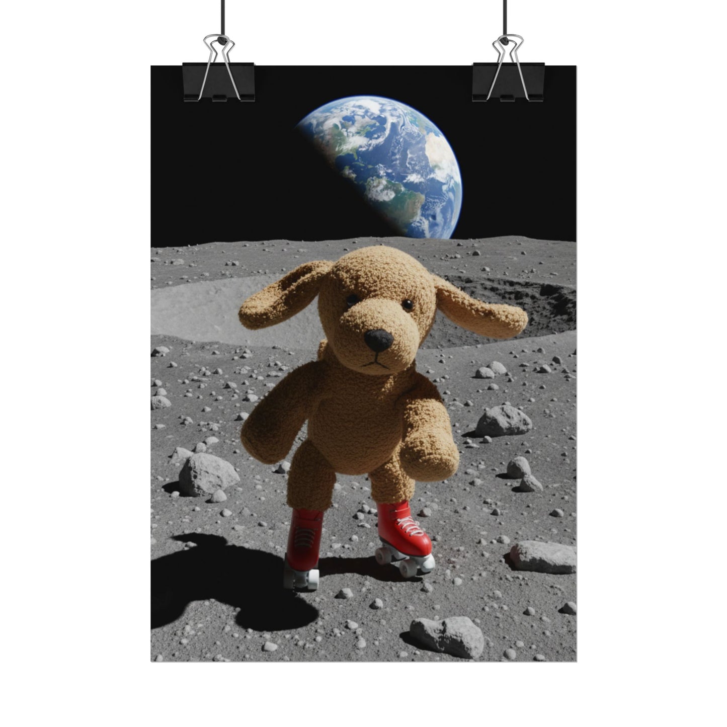 Teddy On Tour Rusty in Space Rolled Posters