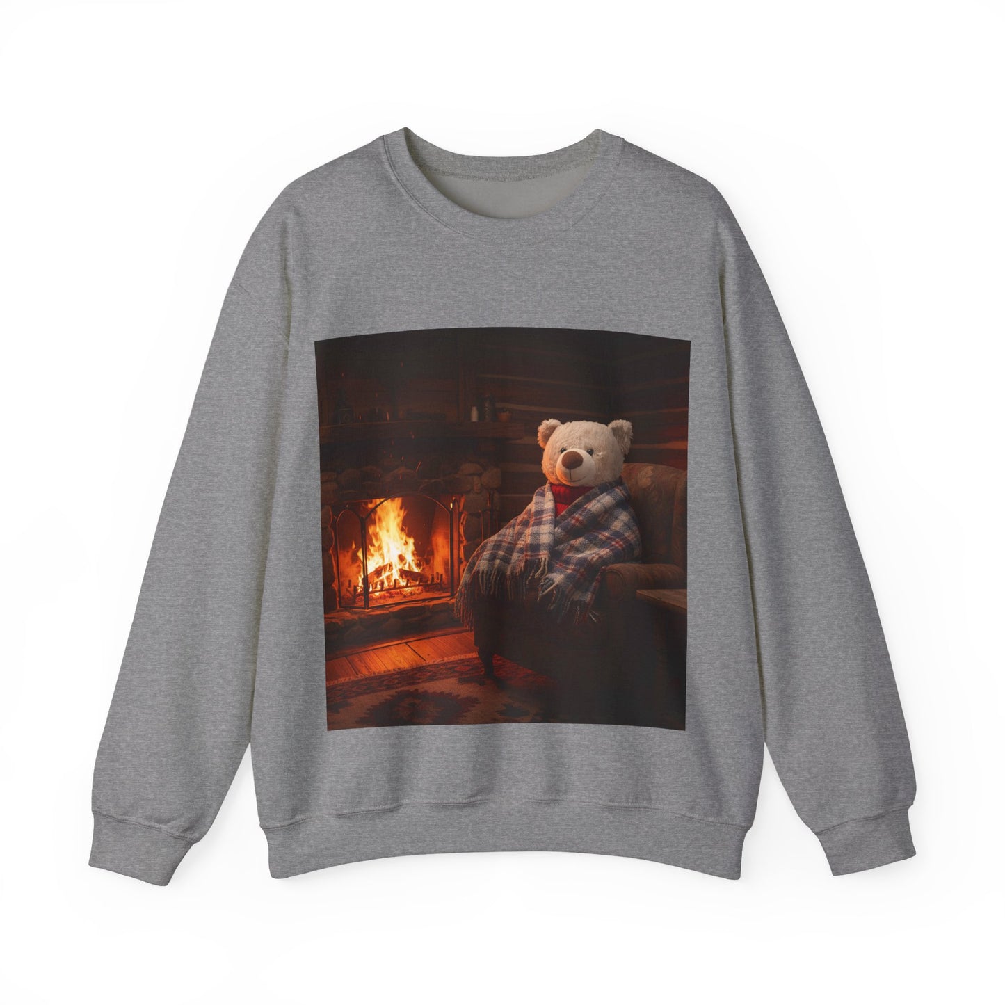 Teddy On Tour – Lombear in Norway Adult Unisex Heavy Blend™ Crewneck Sweatshirt