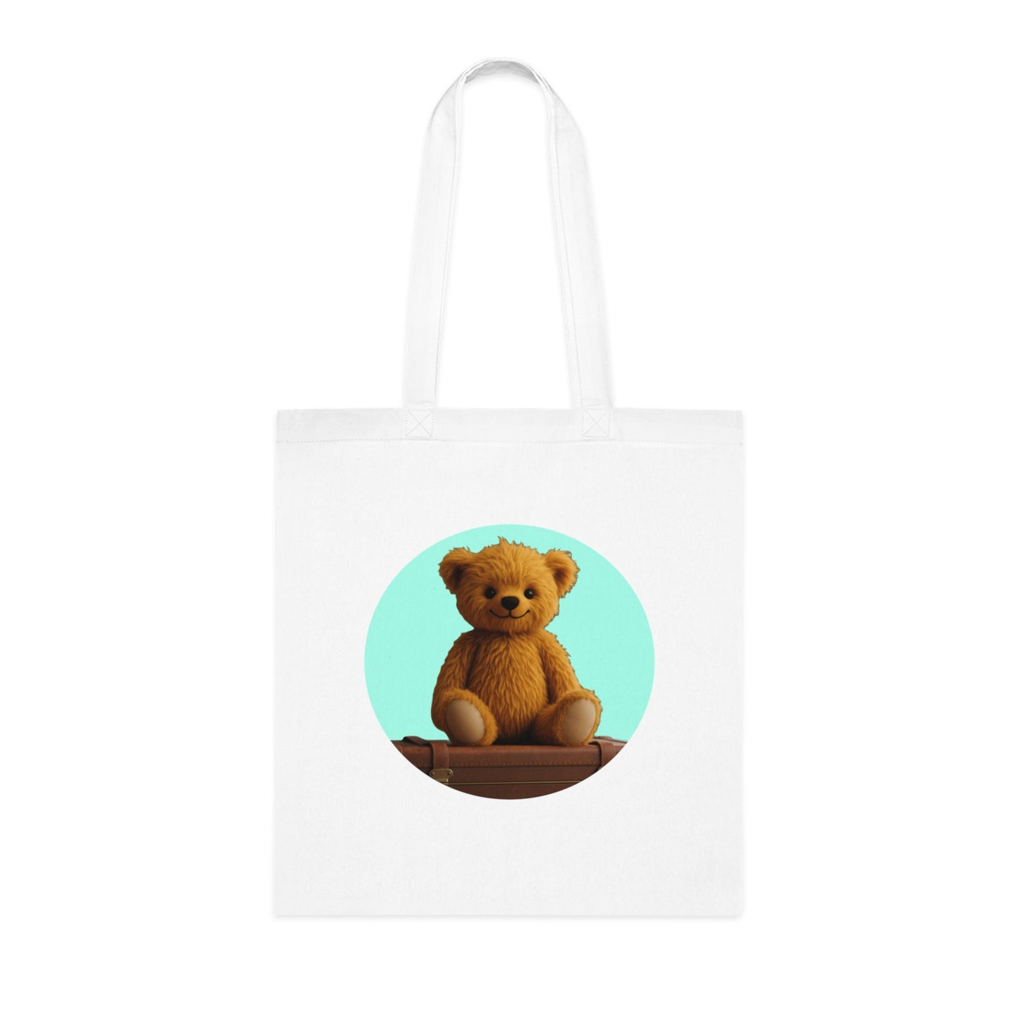 Teddy On Tour Cotton Tote Bag