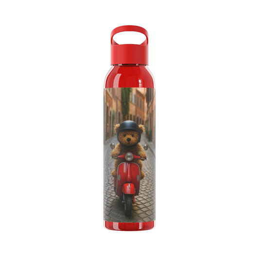 Teddy on Tour Gianni in Italy Sky Water Bottle