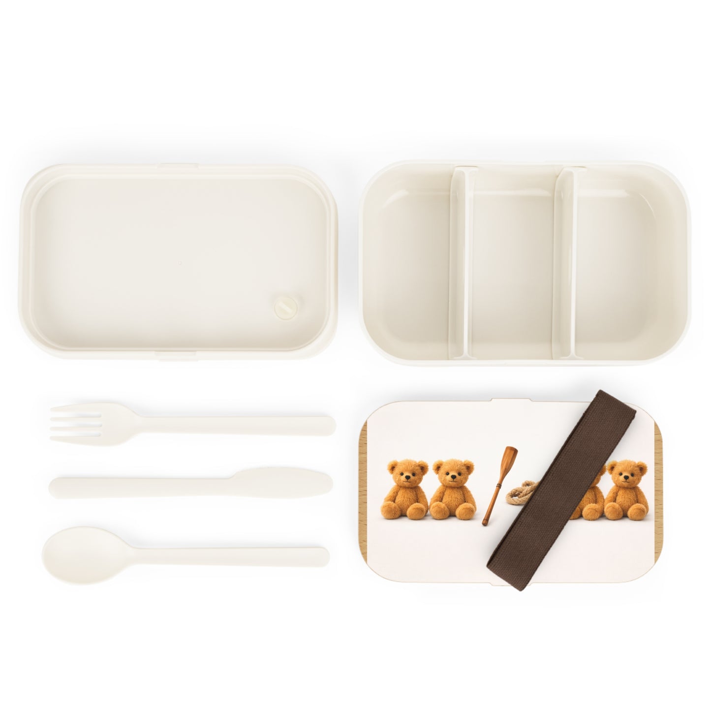 Teddy on Tour Teddy To bear or not to bear Bento lunchbox ( find a matching water bottle )