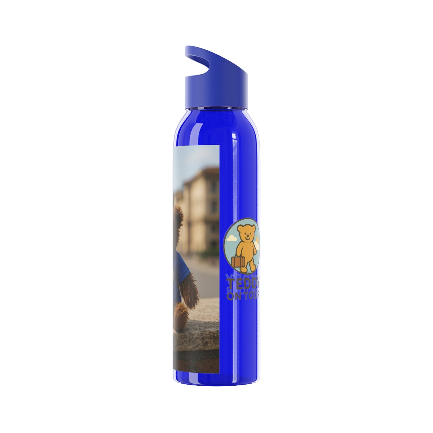 Teddy on Tour Gianni in Italy Sky Water Bottle