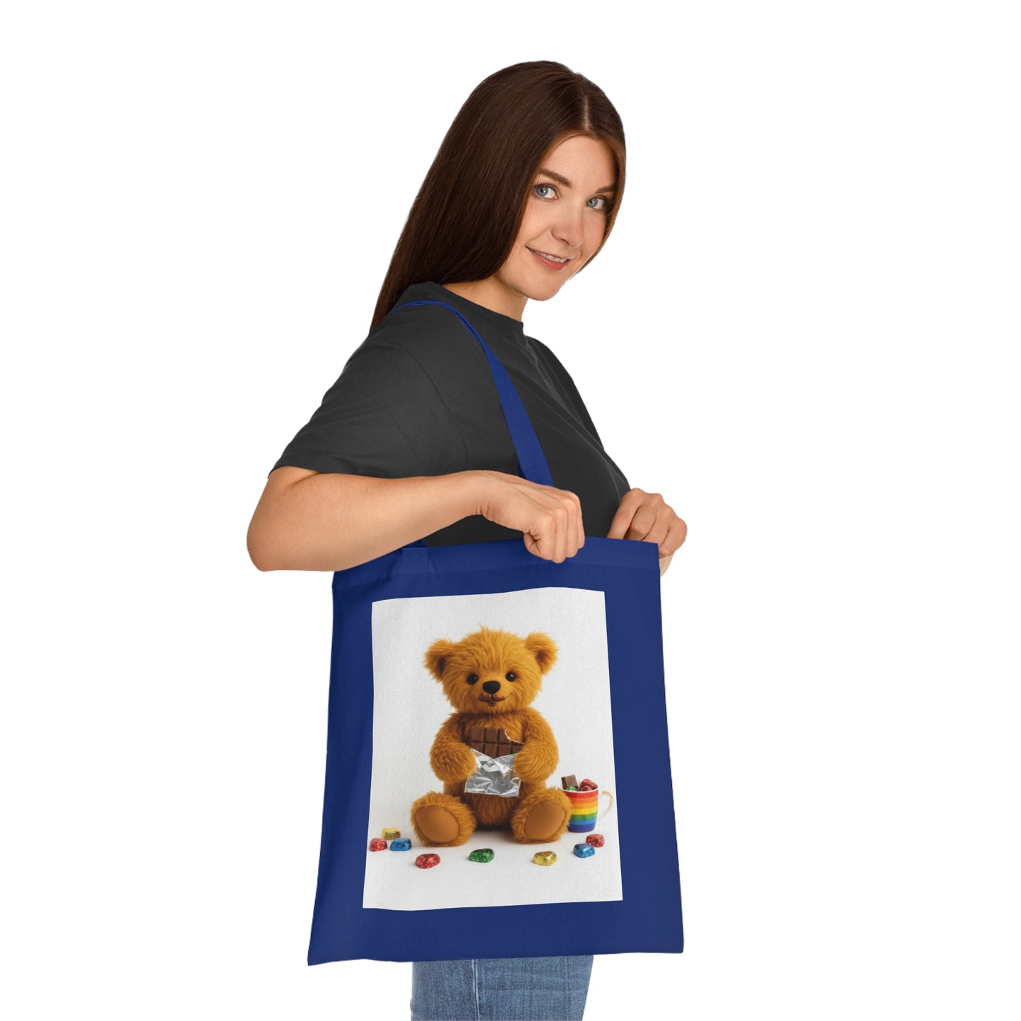 Teddy On Tour Cotton Tote Bag