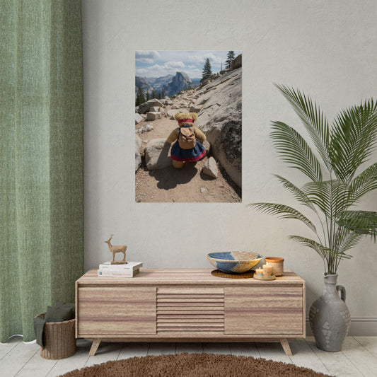 Teddy on Tour Daisy in Yosemite Park Rolled Posters
