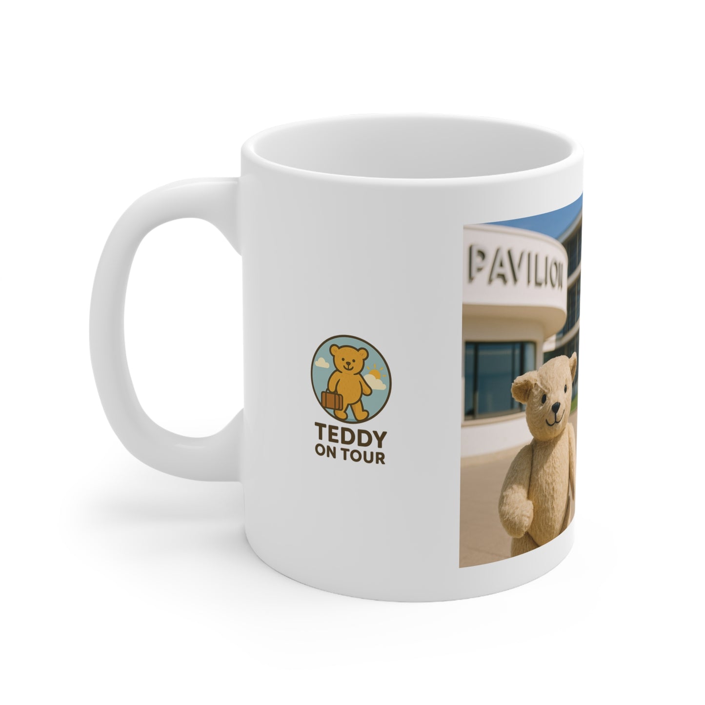 Teddy On Tour – Bexhill Pavilion Ceramic Coffee Cup