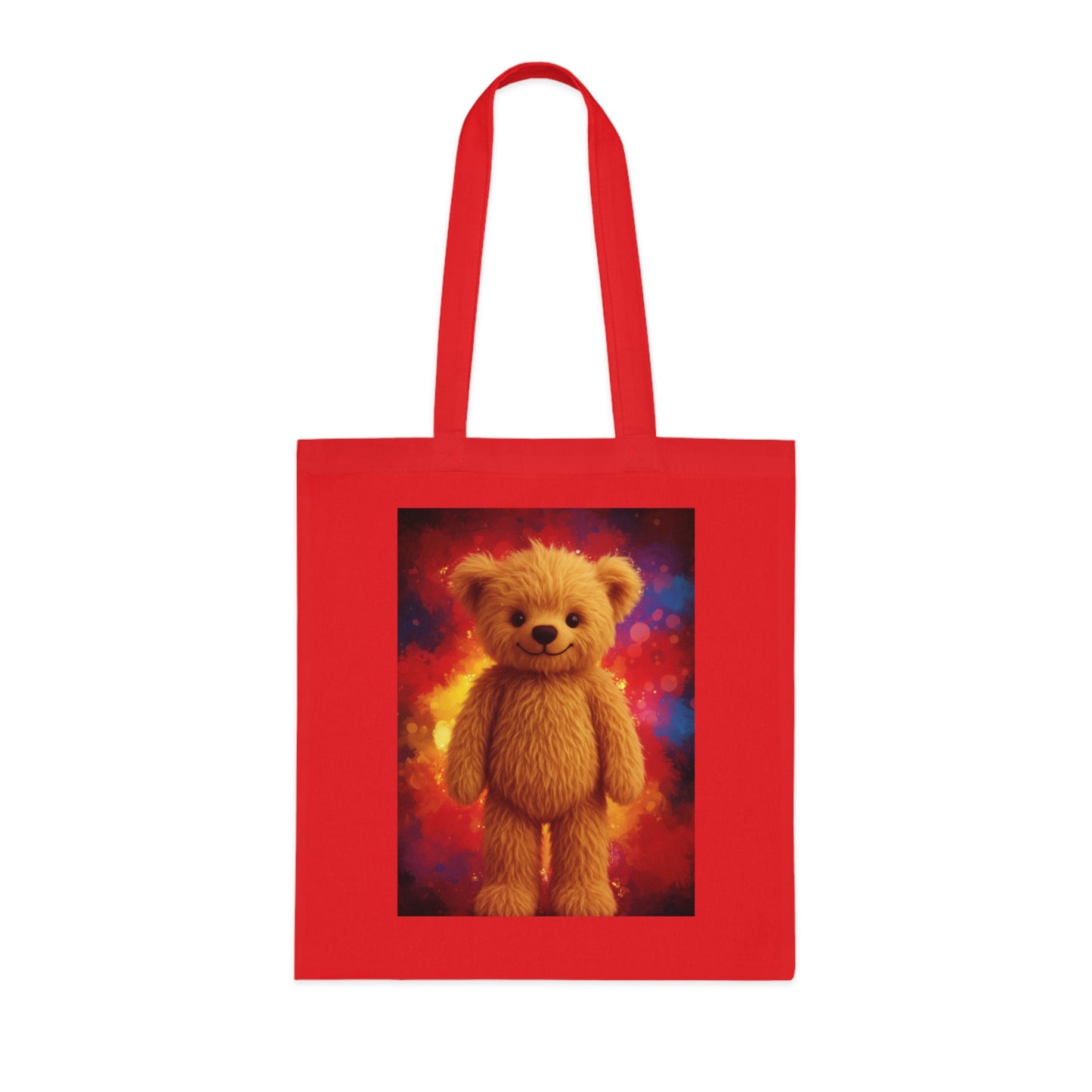 Teddy On Tour Cotton Tote Bag