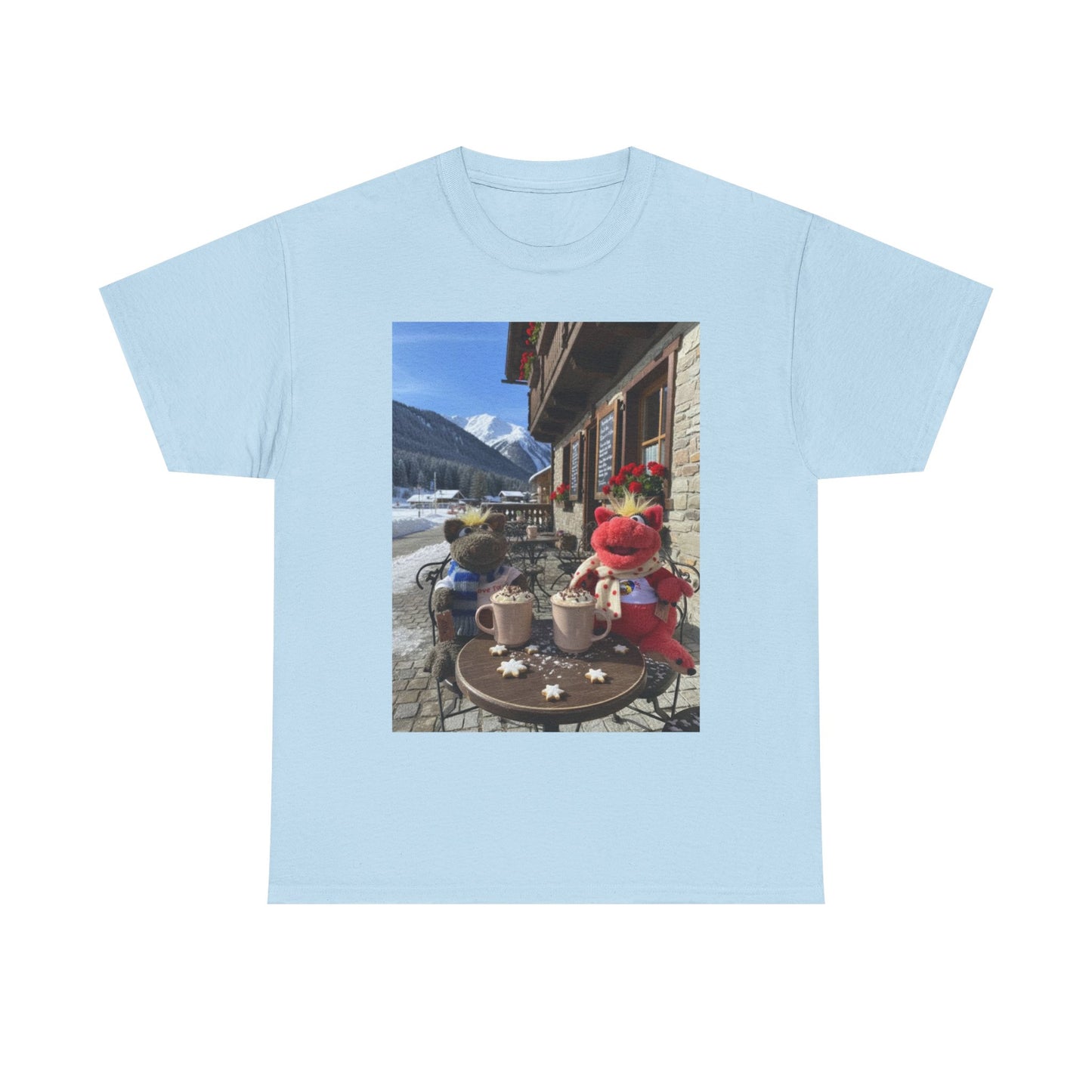 Teddy On Tour – Octey and Elsie in Seefeld-in-Tirol Austria  Unisex Adult Heavy Cotton Tee