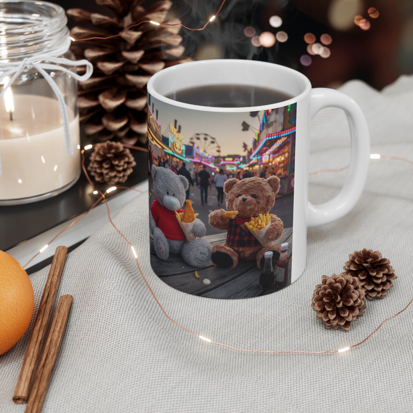 Teddy On Tour – Jamie and Fraser Ferris Wheel Ceramic Coffee Cup