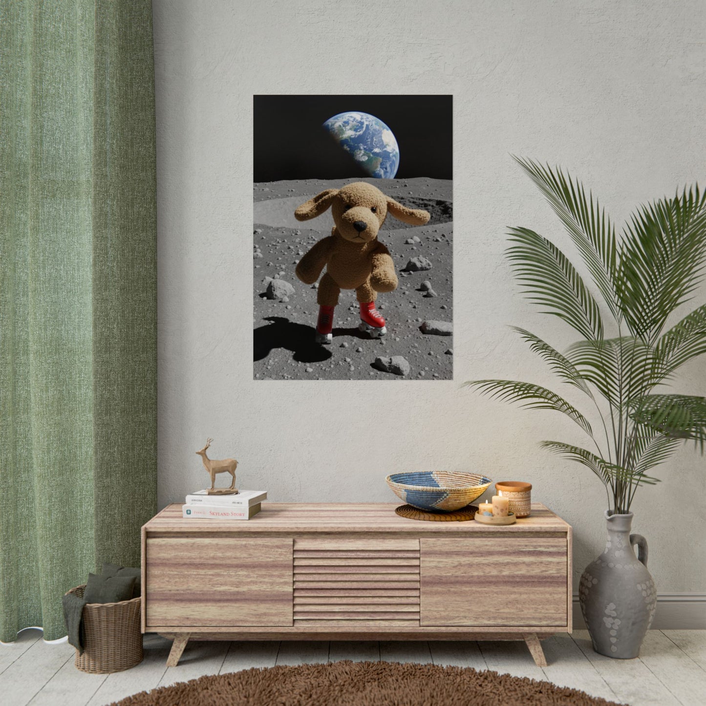 Teddy On Tour Rusty in Space Rolled Posters