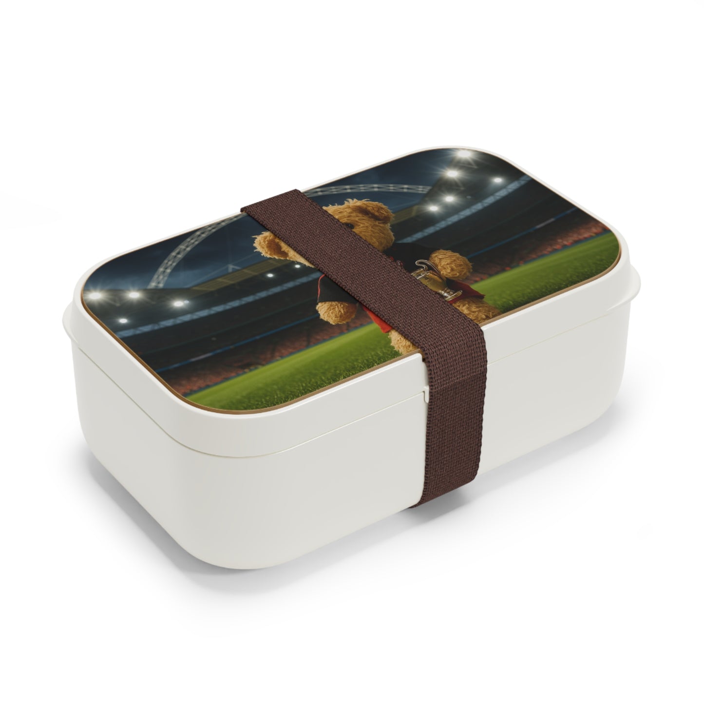 Teddy on Tour Doudou Vieux goes to Wembley Bento Lunch Box