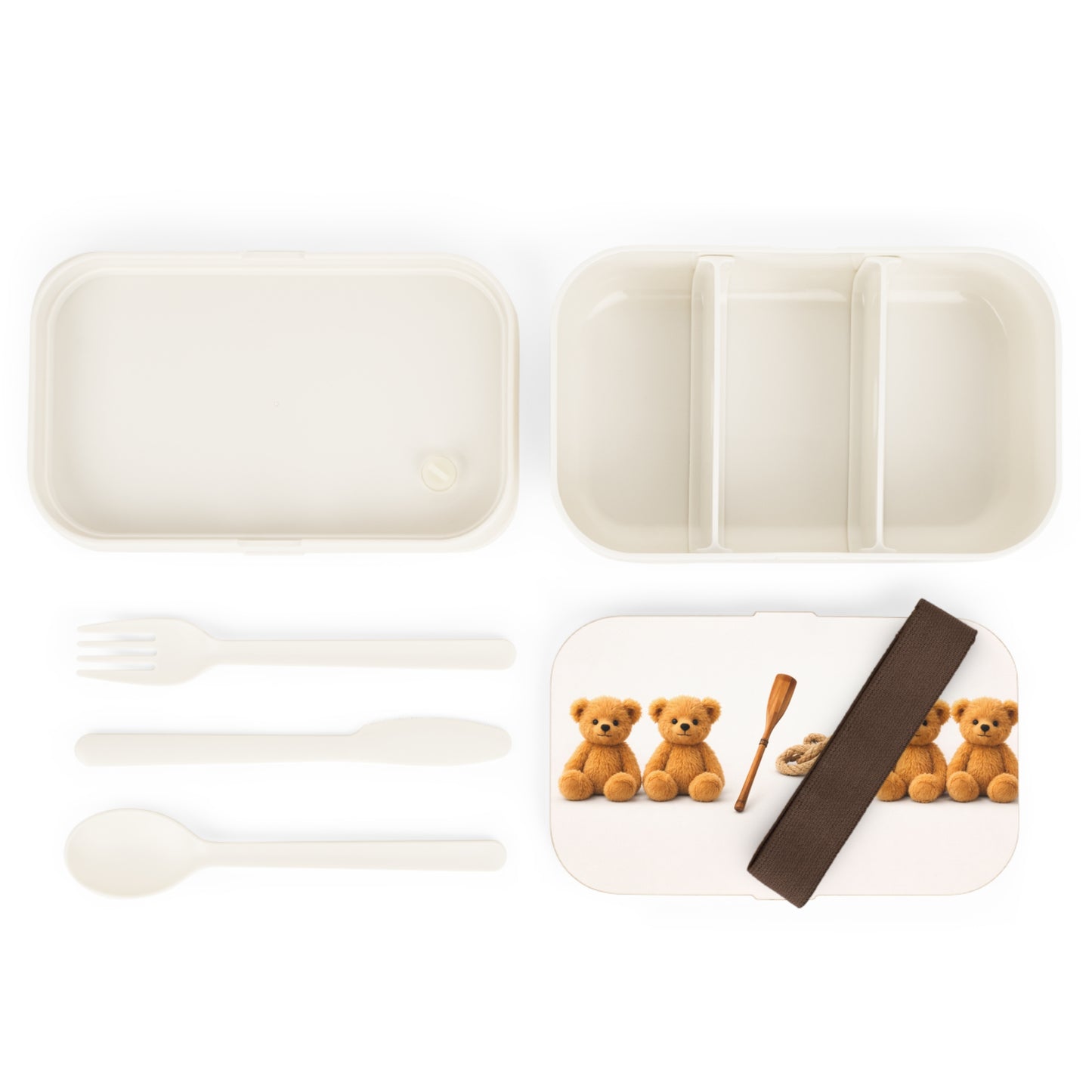 Teddy on Tour To be or not to be Bento Lunch Box ( find a matching Water Bottle )