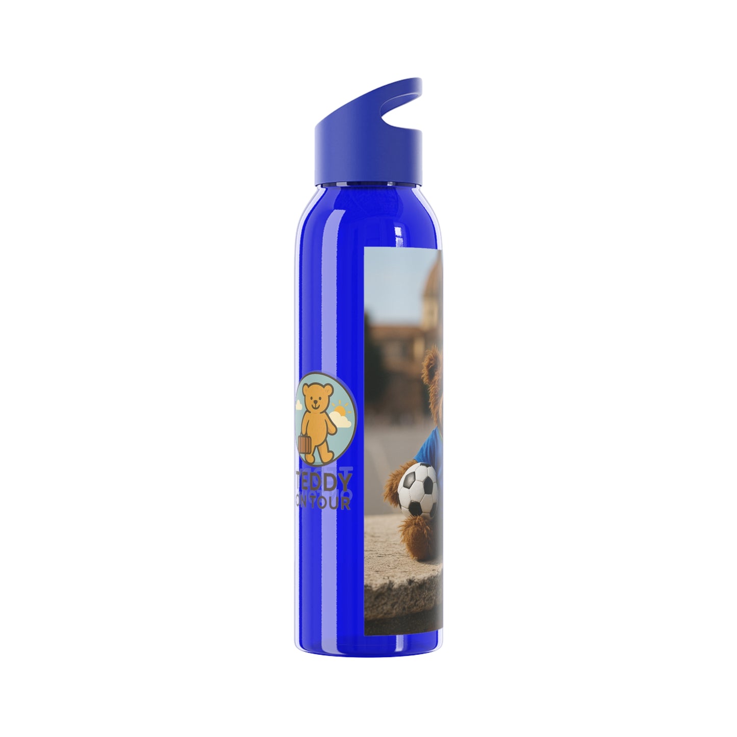 Teddy on Tour Gianni in Italy Sky Water Bottle